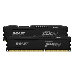 Kingston FURY Beast Black KF316C10BBK2/16 16GB (8GB x2) DDR3 1600MT/s Memory, DIMM