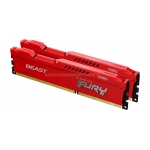 Kingston FURY Beast Red KF316C10BRK2/16 16GB (8GB x2) DDR3 1600MT/s Memory, DIMM