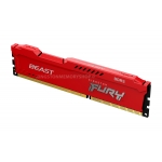 Kingston FURY Beast Red KF316C10BR/8 8GB DDR3 1600MT/s Memory, DIMM
