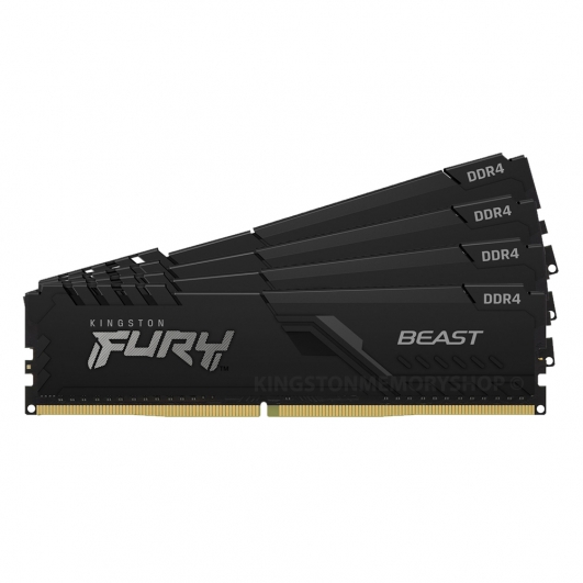 Kingston Fury Beast KF436C18BBK4/128 128GB (32GB x4) DDR4 3600MT/s Non ECC DIMM