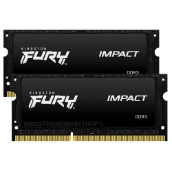 Kingston FURY Impact Black KF318LS11IBK2/16 16GB (8GB x2) DDR3L 1866MT/s Memory, SODIMM