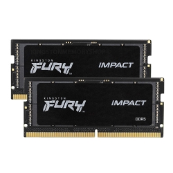 Kingston FURY Impact Black KF564S38IBK2-32 32GB (16GB x2) DDR5 6400MT/s Memory, SODIMM