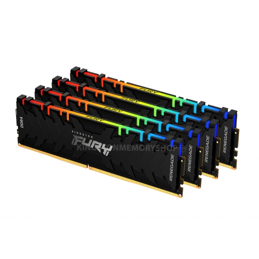 Kingston FURY Renegade RGB KF432C16RB2AK4/128 128GB (32GB x4) DDR4 3200MT/s Black DIMM
