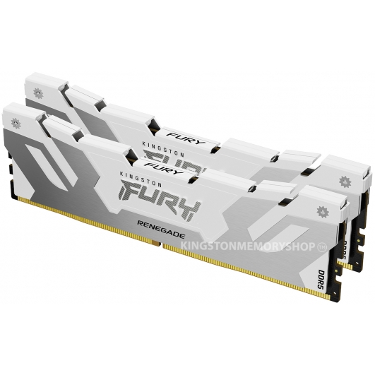 Kingston FURY Renegade KF564C32RWK2-64 64GB (32GB x2) DDR5 6400MT/s Silver/White DIMM [XMP]