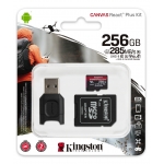 Kingston 256GB Canvas React Plus Micro SD (SDXC) Card UHS-II, U3, V90, A1, 285MB/s R, 165MB/s W