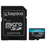 Kingston 256GB Canvas Go Plus Micro SD (SDXC) Card U3, V30, A2, 170MB/s R, 90MB/s W