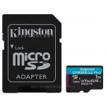 Kingston 1TB (1000GB) Canvas Go Plus Micro SD (SDXC) Card U3, V30, A2, 170MB/s R, 90MB/s W