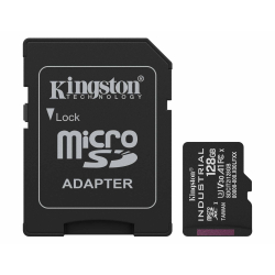 128GB Kingston Industrial Micro SD (SDXC) Memory Card - U3, V30, A1, 100MB/s R, 80MB/s W