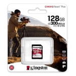 Kingston 128GB Canvas React Plus SD (SDXC) Card, Gen2, UHS-II, U3, V90, 300MB/s R, 260MB/s W