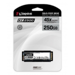 Kingston 250GB KC2500 SSD M.2 (2280), TCG Opal, NVMe, PCIe 3.0 (x4), 3500MB/s R, 1200MB/s W