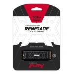 Kingston 500GB Fury Renegade SSD M.2 (2280), NVMe, PCIe 4.0 (x16), 7300MB/s R, 3900MB/s W
