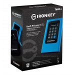 Kingston Ironkey Vault Privacy 80 7.68TB (7680GB) External Portable SSD, USB 3.2, Gen1 , Type-C, XTS-AES, Encrypted, Touch Screen, FIPS 197