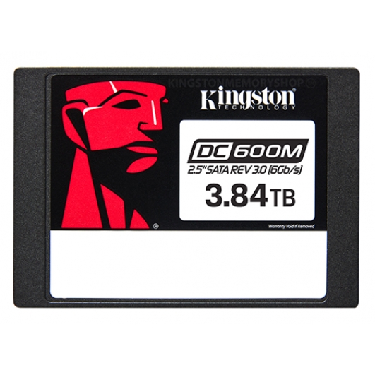 Kingston 3.84TB (3840GB) DC600M SSD 2.5 Inch 7mm, SATA 3.0 (6Gb/s), 3D TLC, 560MB/s R, 530MB/s W
