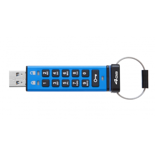 Kingston 4GB DataTraveler Encrypted Flash Drive USB 3.1, Gen1, 80MB/s