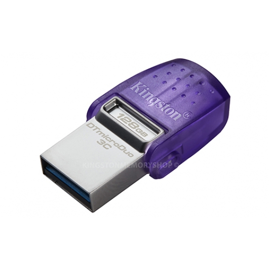 Kingston 128GB DataTraveler MicroDuo Type-A/C Flash Drive USB 3.2, Gen1, 200MB/s