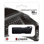 Kingston 32GB DataTraveler Exodia M Type-A Flash Drive USB 3.2, Gen1, Black