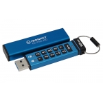 Kingston Ironkey 16GB Keypad 200 Encrypted Type-A Flash Drive USB 3.2, Gen1, FIPS 140-3*, 145MB/s R, 115MB/s W
