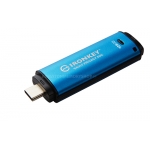 Kingston Ironkey 128GB Vault Privacy 50C Encrypted Type-C Flash Drive USB 3.2, FIPS 197, 250MB/s R, 180MB/s W