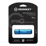 Kingston Ironkey 16GB Vault Privacy 50C Encrypted Type-C Flash Drive USB 3.2, FIPS 197, 250MB/s R, 180MB/s W