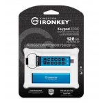 Kingston Ironkey 128GB Keypad 200C Encrypted Type-C Flash Drive USB 3.2, Gen1, FIPS 140-3*, 280MB/s R, 200MB/s W