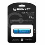 Kingston Ironkey 512GB Vault Privacy 50C Encrypted Type-C Flash Drive USB 3.2, FIPS 197, 310MB/s R, 250MB/s W