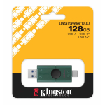 128GB Kingston DataTraveler Duo USB Flash Drive - USB 3.2, Gen1, Type-A/C