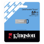 64GB Kingston Kyson (Gen2) USB Flash Drive - USB 3.2, Gen1, Type-A, 220MB/s R