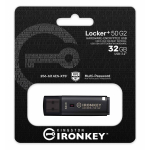 128GB Kingston Locker+ 50 [G2] USB Flash Drive - USB 3.2, Gen2, Type-A, 145MB/s R